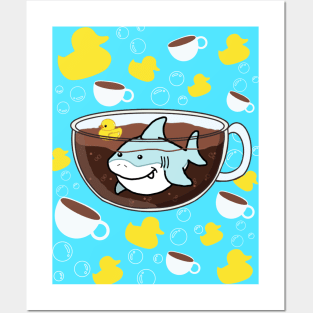 Sharks, Coffee, and Rubber Duckies! Posters and Art